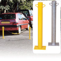 Fixed Barrier Posts with chain eyelets