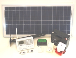 Solar powered GSM Security System